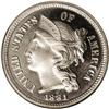 Image 1 : 1881 3CN PR68 Cameo NGC. The 1881 business strike thre 