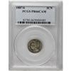 Image 1 : 1887/6 3CN PR66 Cameo PCGS. Sharply visible overdate f 