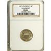 Image 1 : 1873 5C Closed 3 MS64 NGC. Ex: Eliasberg. Lustrous sur 