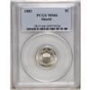 Image 1 : 1883 5C MS66 PCGS. This outstanding Shield nickel is b 