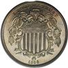 Image 1 : 1866 5C Rays PR66 Cameo PCGS. Pale gold toning is dist 