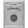 Image 3 : 1874 5C PR67 PCGS. The greenish silver-gray surfaces r 