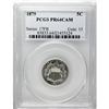 Image 1 : 1879 5C PR64 Cameo PCGS. Moderately reflective with ap 