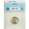 Image 1 : 1893 5C MS65 ANACS. A highly lustrous Gem that has unu 