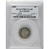 Image 3 : 1883 5C No Cents PR67 Cameo PCGS. A thin veneer of gol 