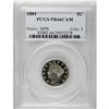 Image 1 : 1884 5C PR66 Cameo PCGS. Hints of pink and gold grace 
