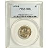 Image 3 : 1920-S 5C MS64 PCGS. This satiny gunmetal-gray Choice 
