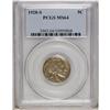 Image 1 : 1928-S 5C MS64 PCGS. Well struck and satiny, with plea 