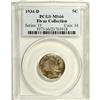 Image 3 : 1934-D 5C MS66 PCGS. Ex: Fivaz Collection. Solidly str 
