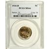 Image 3 : 1934-D 5C MS66 PCGS. Silver-gold surfaces with a tinge 
