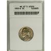 Image 1 : 1950-D 5C MS67 Full Steps ANACS. 5 Full Steps. This hi 