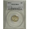 Image 1 : 1899-S 10C MS64 PCGS. A lustrous golden-tan near-Gem, 