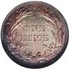 Image 2 : 1902 10C PR67 NGC. Ocean-blue toning bathes the obvers 