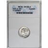 Image 1 : 1921-D 10C --Cleaned--ANACS. MS60 Details. An attractiv 