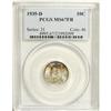 Image 3 : 1935-D 10C MS67 Full Bands PCGS. Swatches of deep purp 