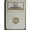 Image 1 : 1943-D 10C MS68 Full Bands NGC. Boldly impressed with 