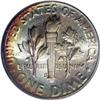Image 2 : 1952-S 10C MS68 PCGS. Dramatic ice-blue, lemon, and fi 