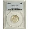 Image 3 : 1875-S 20C MS65 PCGS. Medium chestnut and pearl-gray g 