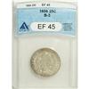 Image 3 : 1806 25C XF45 ANACS. B-3, R.1. This attractive Draped 
