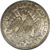 Image 2 : 1853 25C Arrows and Rays MS64 PCGS. A dusky silver-gra 