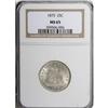 Image 1 : 1875 25C MS65 NGC. The softly lustrous silver-gray sur 