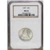 Image 1 : 1877 25C MS66 NGC. White satiny fields highlight well 