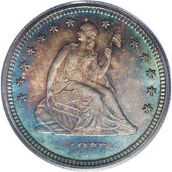 1877-S 25C MS67 PCGS. Even this issue, collected as of 