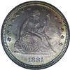 Image 1 : 1881 25C MS66 NGC. One of the rare business strikes fr 
