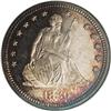 Image 1 : 1880 25C PR67 NGC. Ex: Eliasberg. Lustrous silver cent 