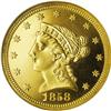 Image 1 : 1858 $2 1/2 PR66 Cameo NGC. 