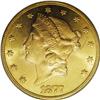 Image 1 : 1877 $20 MS64 PCGS. Many of the Liberty Head double ea 
