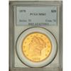 Image 3 : 1878 $20 MS63 PCGS. Bright luster shines from the oran 