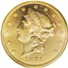Image 1 : 1881 $20 MS61 PCGS. The 1881 double eagle commences wh 