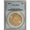 Image 3 : 1885-S $20 MS64 PCGS. Once the California gold rush be 