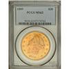 Image 3 : 1889 $20 MS62 PCGS. Boldly struck and highly lustrous 
