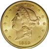 Image 1 : 1889-S $20 MS64 PCGS. This is an extremely important o 