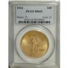 Image 3 : 1914 $20 MS65 PCGS. The 1914, with a mintage of 95,250 