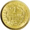 Image 2 : 1851 G$1 MS67 NGC. This fully struck and highly lustro 