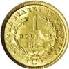 Image 2 : 1852-C G$1 MS64 NGC. Variety 7-H. The 18 in the date i 