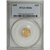 Image 3 : 1855 G$1 MS66 PCGS. The Type Two gold dollars are well 