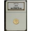 Image 3 : 1855-C G$1 AU58 NGC. Not Variety 9-K. In his reference 