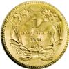 Image 2 : 1861 G$1 MS67 NGC. Coined at the beginning of the Civi 