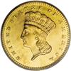 Image 1 : 1857 G$1 PR64 PCGS. The 1857 is a very rare striking i 