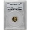 Image 3 : 1860 G$1 PR64 Cameo PCGS. From a relatively high proof 