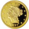 Image 1 : 1897 $2 1/2 PR66 Deep Cameo PCGS. Only 136 proof quart 