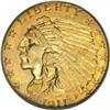 Image 1 : 1911-D $2 1/2 MS63 PCGS. Gorgeous brassy copper-red co 