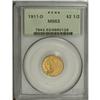 Image 3 : 1911-D $2 1/2 MS63 PCGS. A pronounced wire rim on the 