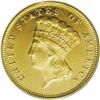 Image 1 : 1873 $3 Closed 3 MS61 PCGS. Among three dollar gold is 