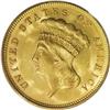 Image 1 : 1878 $3 MS65 PCGS. In anticipation of gold being excha 