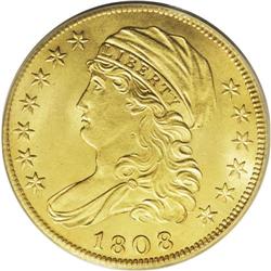 1808/7 $5 MS64 PCGS. Close Date, Breen-6455, BD-2, Hig 